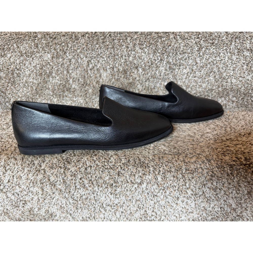 VIONIC Willa 2.0 Wedge Slip-On Flat Loafers Black Leather Size 9.5